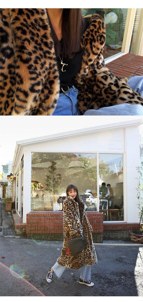 フェイクファーコート ファーコート レデイース 毛皮コート ジャケット ヒョウ柄 ボアコートフォックス ロング丈 長袖 アウター フェイクファーコート ファーコート レデイース 毛皮コート ジャケット