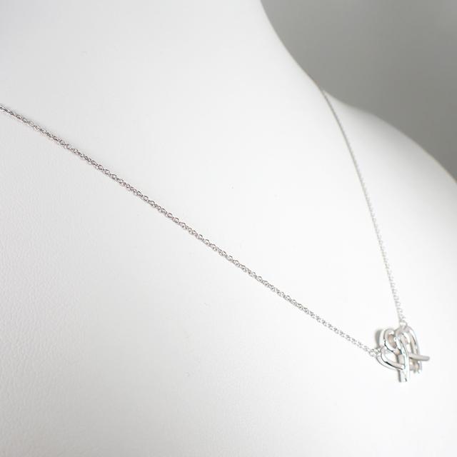 【中古】TIFFANY/ティファニー 925 ダブルラビングハート ペンダント/ネックレス/j167-1_2