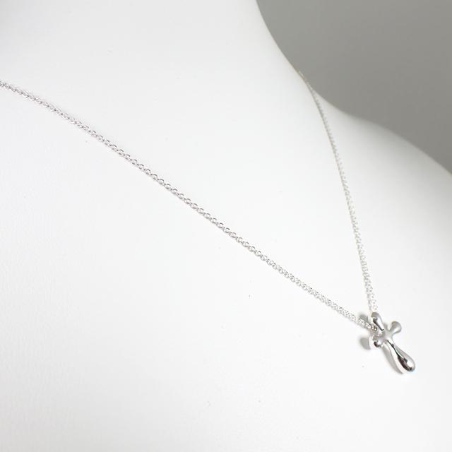 【中古】TIFFANY/ティファニー 925 スモールクロス ペンダント/ネックレス/j172-1_2