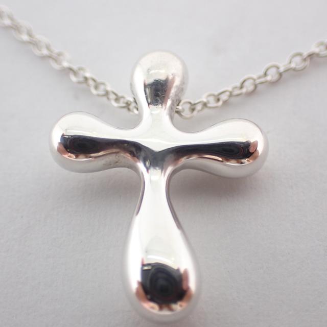 【中古】TIFFANY/ティファニー 925 スモールクロス ペンダント/ネックレス/j172-1_4