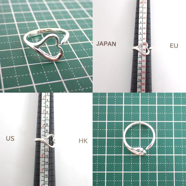 【中古】TIFFANY/ティファニー/Ag925/オープンハート/リング/9号/j218-1_8