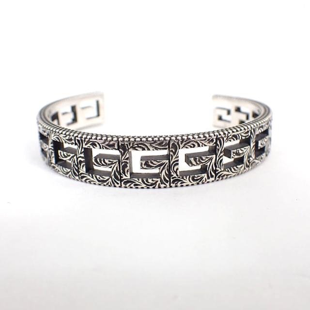 【中古】GUCCI/グッチ 925 スクエアG バングル/j174-2_3