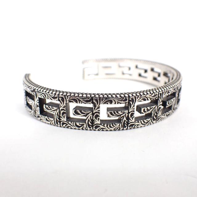 【中古】GUCCI/グッチ 925 スクエアG バングル/j174-2_4