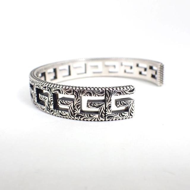 【中古】GUCCI/グッチ 925 スクエアG バングル/j174-2_5