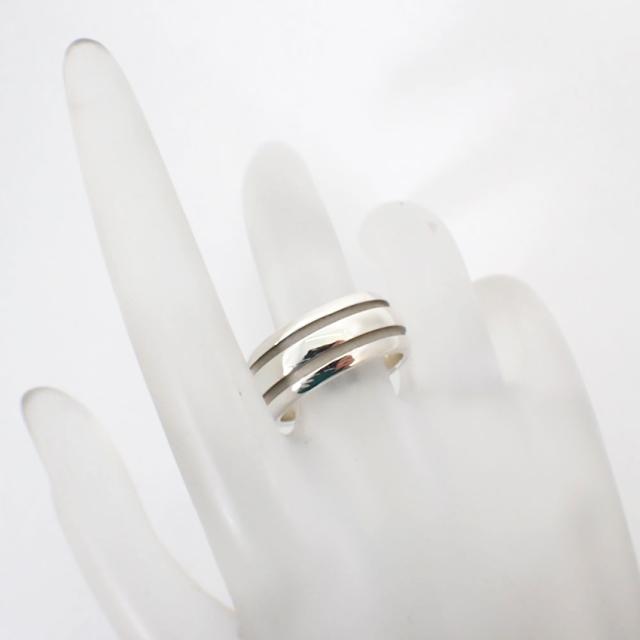 【中古】TIFFANY/ティファニー 925 ダブルライン リング /16.5号/j176-4_2