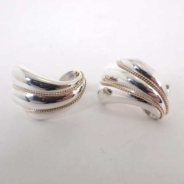 【中古】TIFFANY/ティファニー 925 ヴィンテージ ロープ イヤリング/j201-4_3