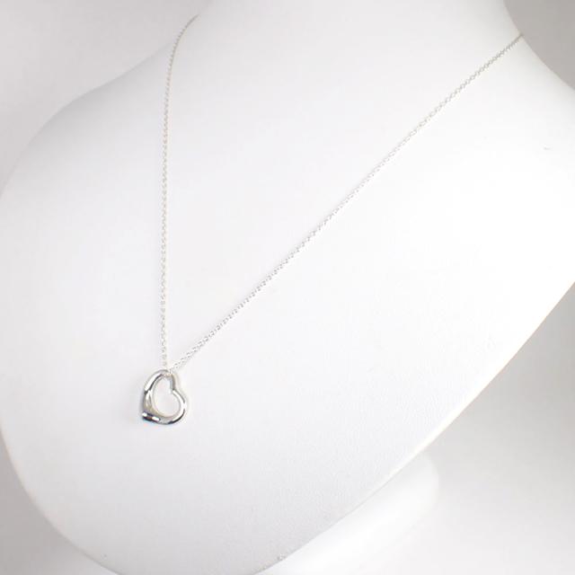 【中古】TIFFANY/ティファニー 925 オープンハート ペンダント/ネックレス/j221-4_2