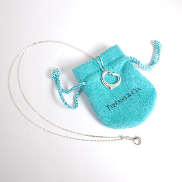 【中古】TIFFANY/ティファニー 925 オープンハート ペンダント/ネックレス/j221-4_6