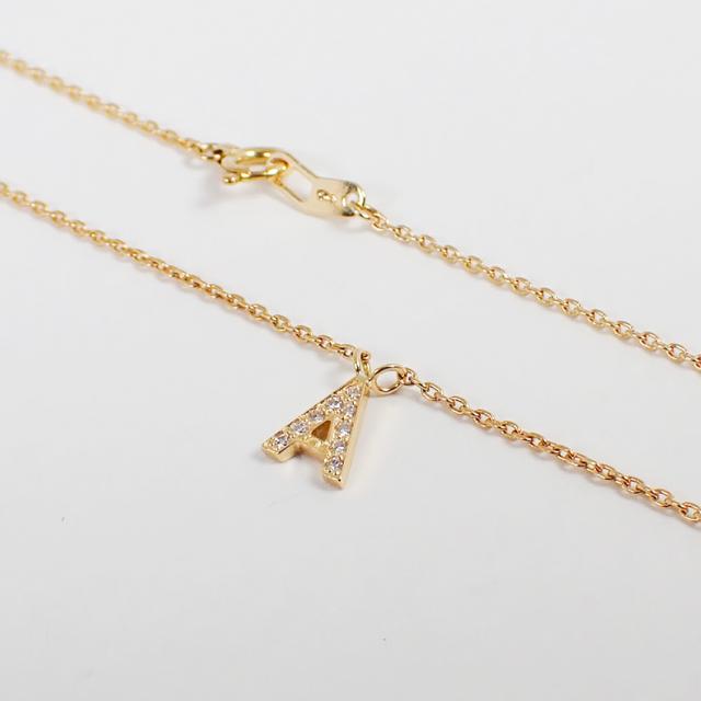 中古】Star Jewelry/スタージュエリー/K18YG/ダイヤモンド/イニシャルA
