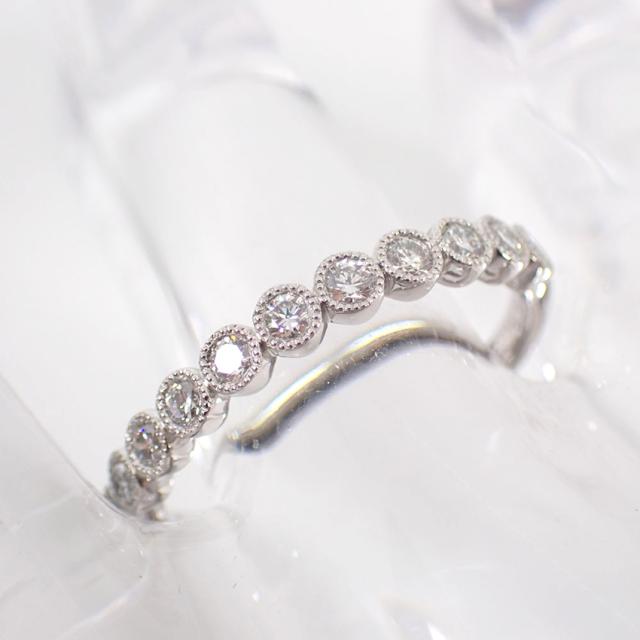 【中古】K.uno/Pt950/ダイヤモンド/ハーフエタニティ/リング/12号/j53-4_2