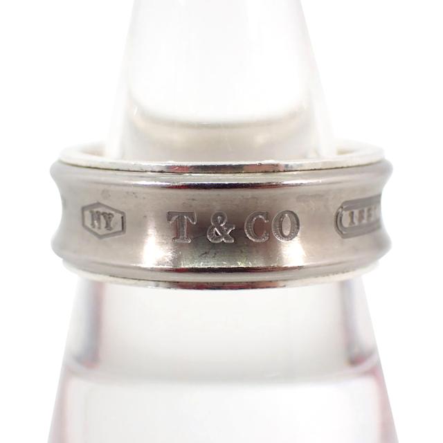 【中古】TIFFANY/ティファニー 925/チタン 1837 リング /16号/j137-5