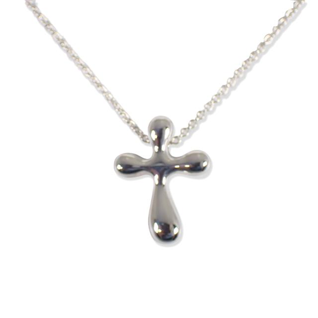 【中古】TIFFANY/ティファニー/Ag925/ティアドロップクロス/ペンダント/j179-5