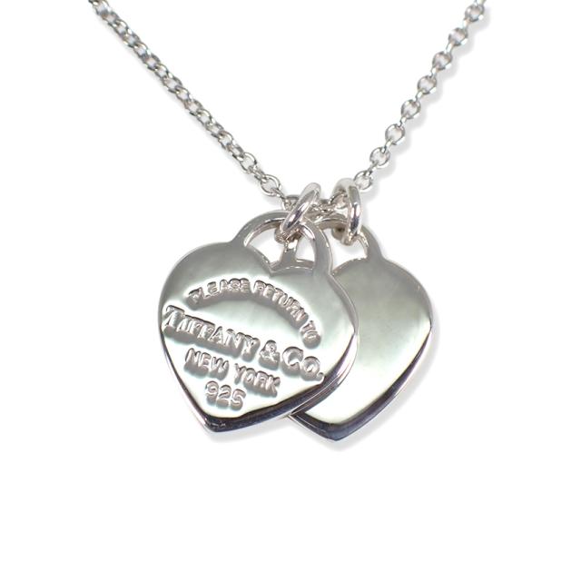 【中古】TIFFANY/ティファニー 925/リターントゥ ダブルハートタグ ネックレス/j190-5