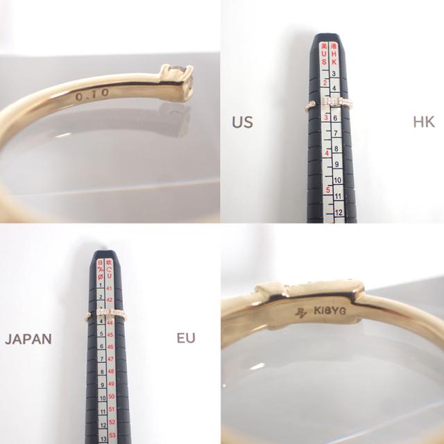 【中古】Ponte Vecchio/ポンテヴェキオ K18 ダイヤモンド リング /3号/j221-5_7