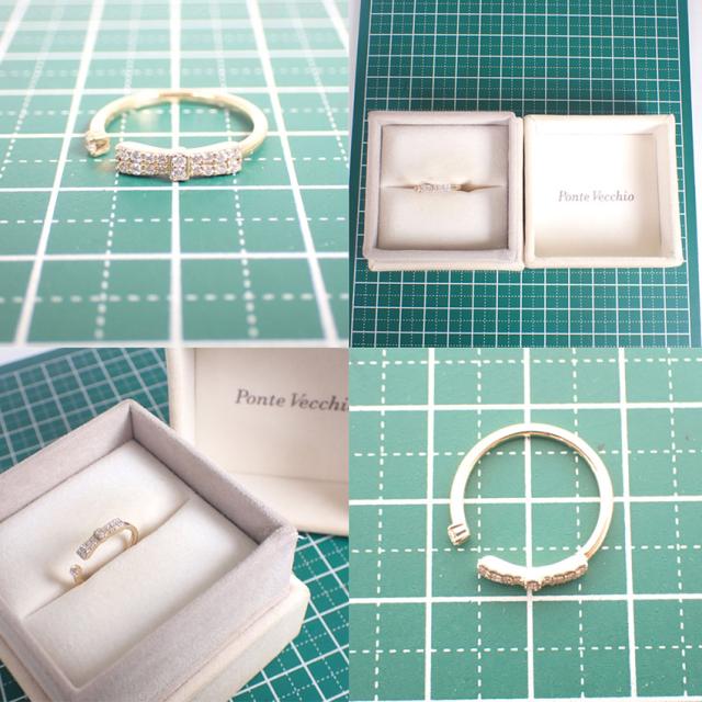 【中古】Ponte Vecchio/ポンテヴェキオ K18 ダイヤモンド リング /3号/j221-5_8