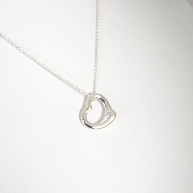 【中古】TIFFANY/ティファニー 925 オープンハート ペンダント/ネックレス/j177-6_2