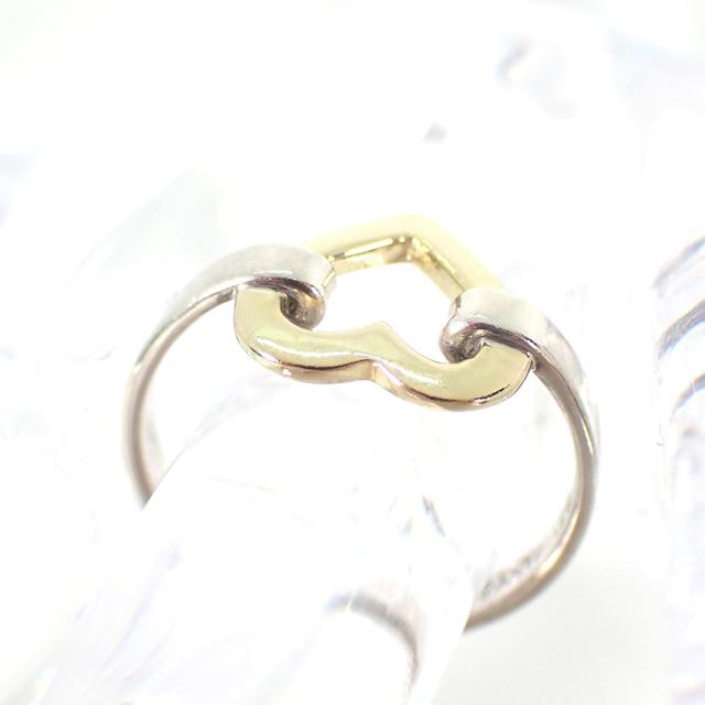 【中古】TIFFANY/ティファニー/925/750/ハート/コンビ/リング/9号/j116-7_3