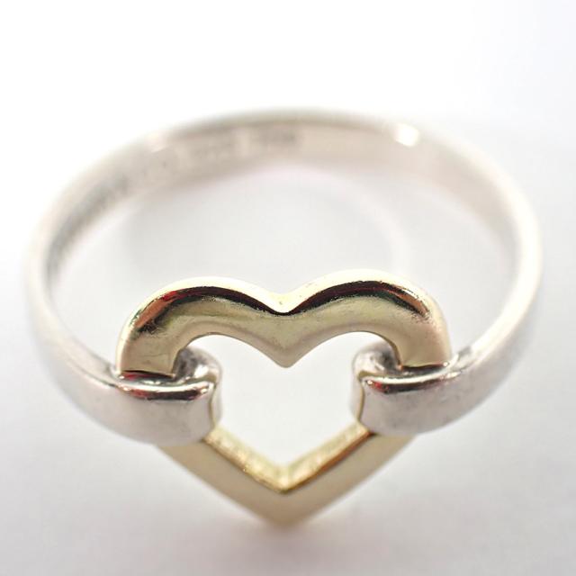 【中古】TIFFANY/ティファニー/925/750/ハート/コンビ/リング/9号/j116-7_4