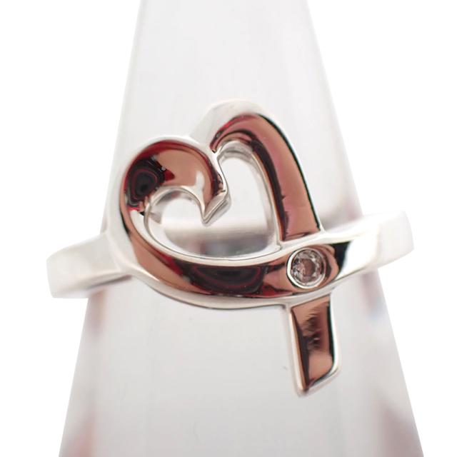 【中古】TIFFANY/ティファニー/925/ラヴィングハート/ダイヤ/リング /10号/j181-7