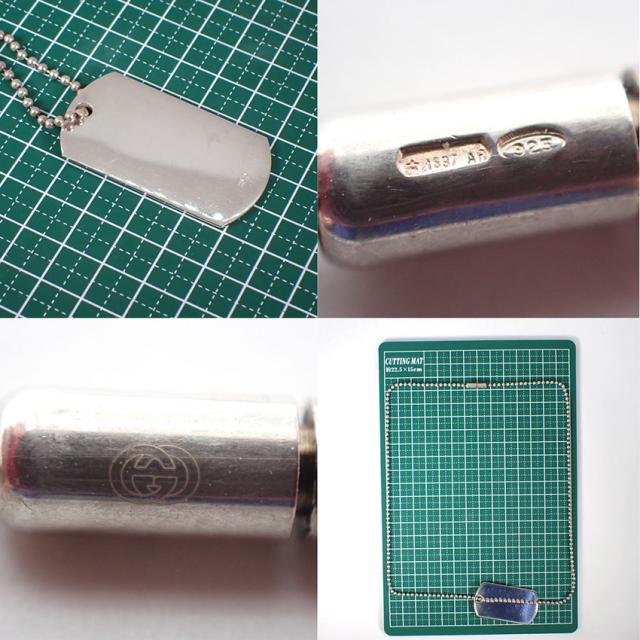 【中古】GUCCI/グッチ 925 ドッグタグ ネックレス/j207-7_9