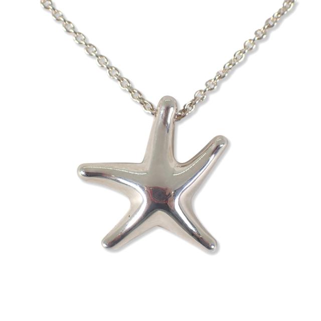 【中古】TIFFANY/ティファニー 925 スターフィッシュ ペンダント/ネックレス/j116-8