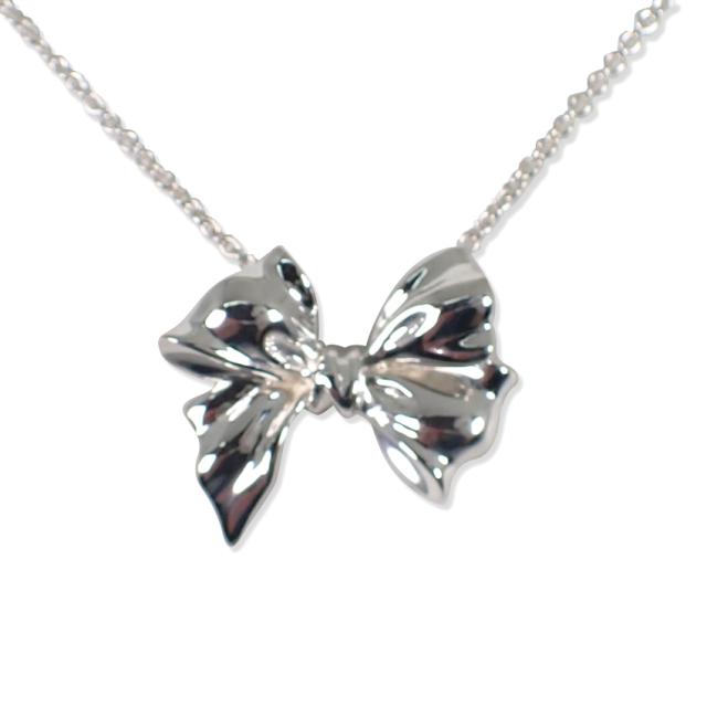 【中古】TIFFANY/ティファニー/925/リボンモチーフ/ネックレス/ペンダント/j189-8
