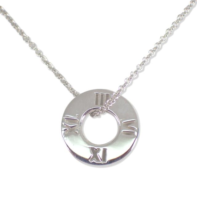 【中古】TIFFANY/ティファニー 925 オープンアトラス サークル ペンダント/ネックレス/j226-9