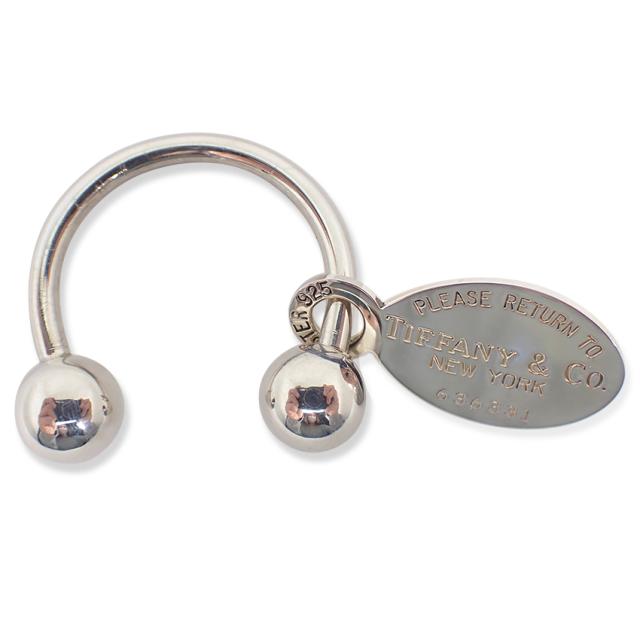 【中古】TIFFANY/ティファニー/925/リターントゥティファニー/オーバルタグ/キーリング/j192-10