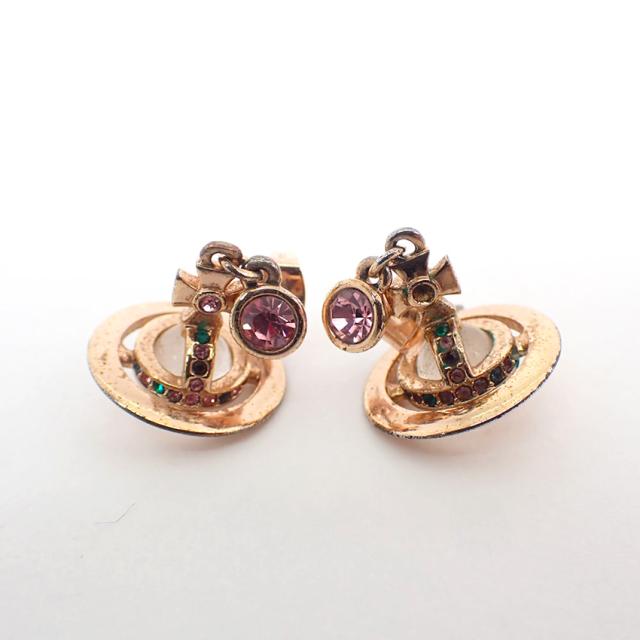 【中古】Vivienne Westwood/ヴィヴィアンウエストウッド オーブ カラーストーン ピアス/j201-10_6