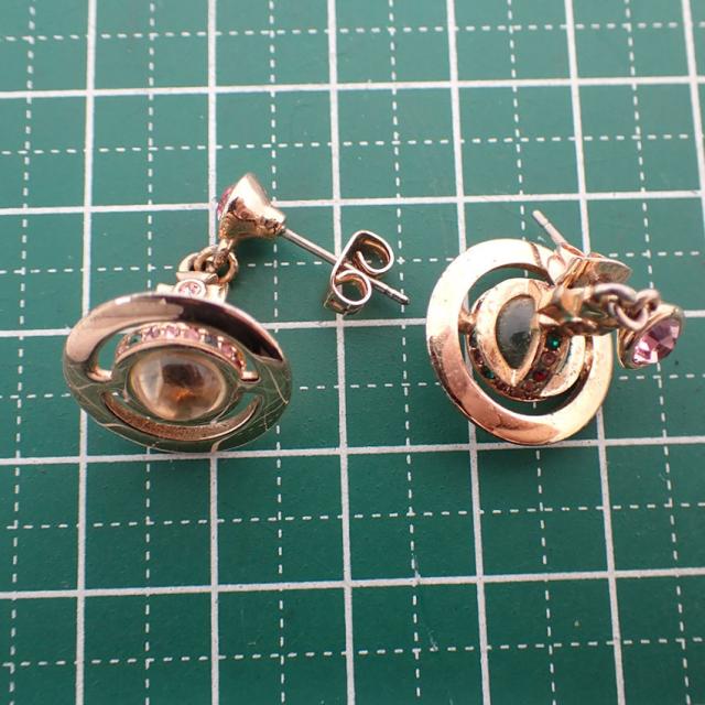 【中古】Vivienne Westwood/ヴィヴィアンウエストウッド オーブ カラーストーン ピアス/j201-10_8