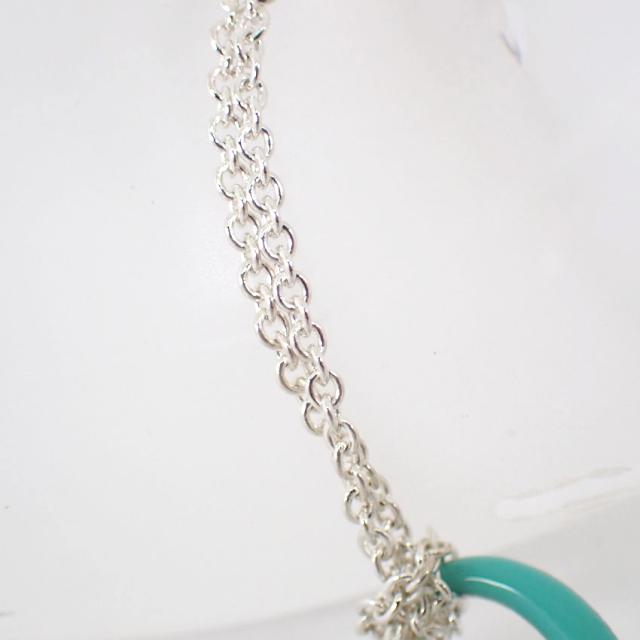 【中古】TIFFANY/ティファニー/Ag925/インフィニティ/ブルー/ダブルチェーン/ブレスレット/j63-10_2