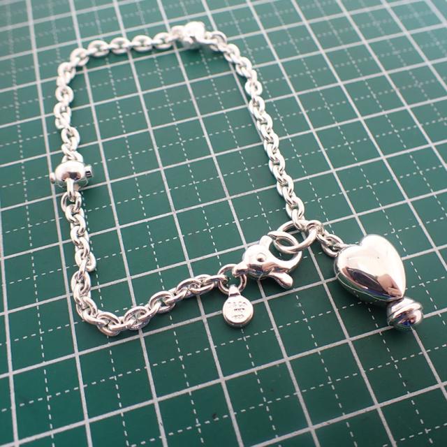 【中古】TIFFANY/ティファニー 925 ハート ブレスレット/j203-11_9