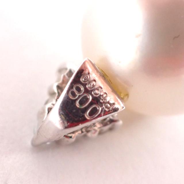 中古】Pt900/ダイヤモンド 白蝶真珠 ペンダントトップ/g495-21