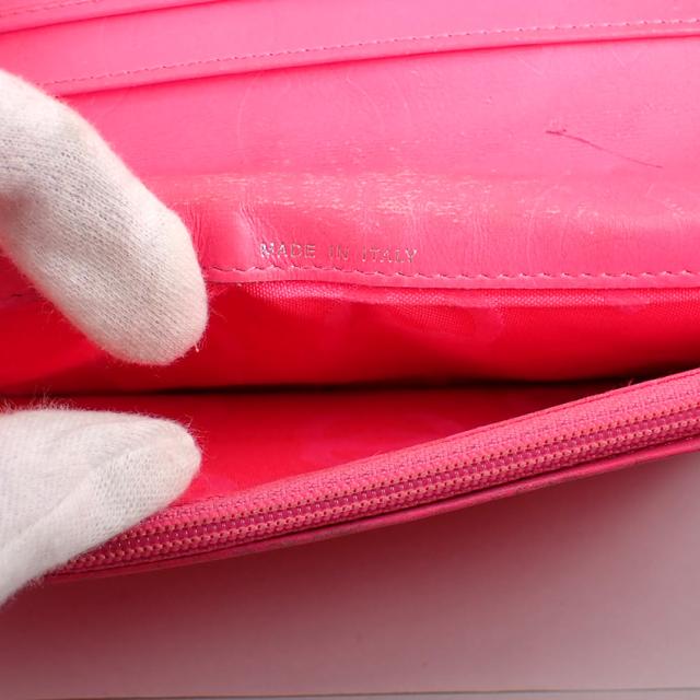 【中古】CHANEL/シャネル カンボンライン ブラックｘピンク 長財布/b49-22_7