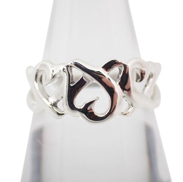 ティファニー トリプルラヴィングハート シルバー925 リング 14号　指輪 ティファニー 指輪 トリプルラヴィングハート シルバー925 リング 14号