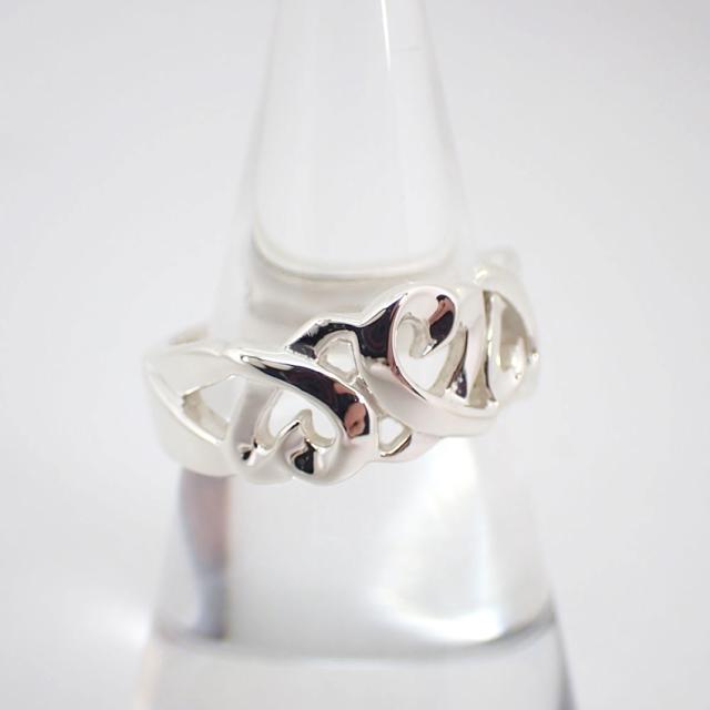 ティファニー 指輪 トリプルラヴィングハート シルバー925