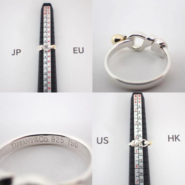 TIFFANY　925/750　ラブノットリング　　中古品 中古】TIFFANY/ティファニー 925/750 ラブノット リング /7号