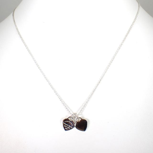 【中古】TIFFANY/ティファニー 925 リターントゥティファニー ダブルハートタグ ペンダント/j30-26_1