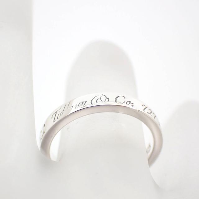 中古】TIFFANY/ティファニー 925 ノーツ ナロー リング /8号