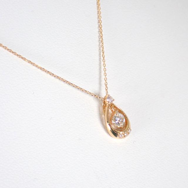 【中古】K18YG/ダイヤモンド/0.171ct/M-Si2-Good//ペンダント/ネックレス/j155-32_2