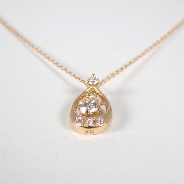 【中古】K18YG/ダイヤモンド/0.171ct/M-Si2-Good//ペンダント/ネックレス/j155-32_3