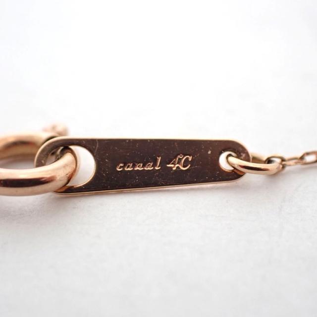 【中古】4℃ K10PG ダイヤモンド ペンダント/ネックレス/j73-35