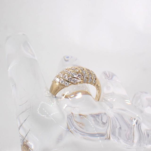 トレセンテ　k18 wg リング　ダイヤ　13号 ダイヤモンドリング K18 WG 13号 トレセンテ k18 wg リング ダイヤ 13号