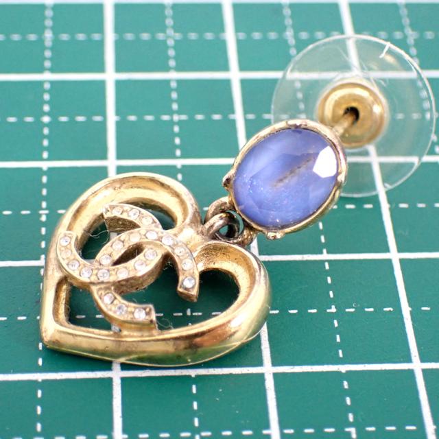CHANEL シャネル ピアス ココマーク 片方 ラインストーン 中古】CHANEL/シャネル/ココマーク/ラインストーン/ピアス片方/j19-40
