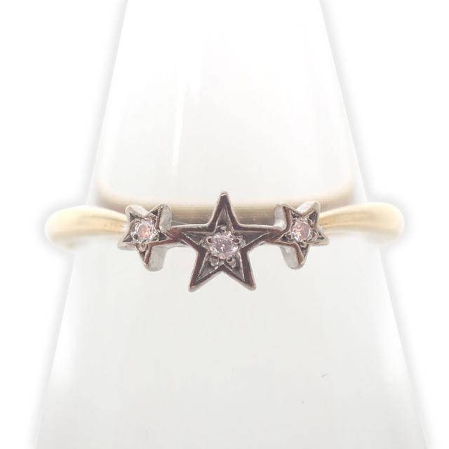 【中古】Star Jewelry/スタージュエリー K18 ダイヤモンド リング/4号/j122-41