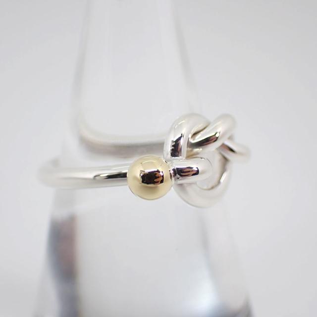 中古】TIFFANY/ティファニー 925/750 ラブノット リング /10号/g516-42