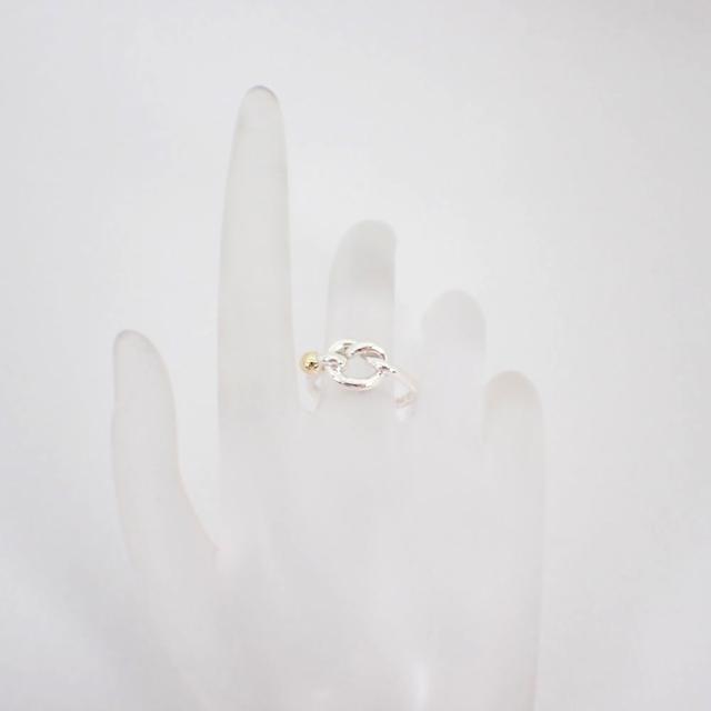 中古】TIFFANY/ティファニー 925/750 ラブノット リング /10号/g516-42