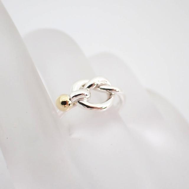 中古】TIFFANY/ティファニー 925/750 ラブノット リング /10号/g516-42