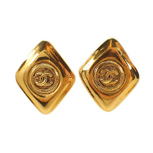 【中古】CHANEL/シャネル/ヴィンテージ/スクエア/ココマーク/イヤリング/g520-58