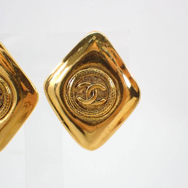【中古】CHANEL/シャネル/ヴィンテージ/スクエア/ココマーク/イヤリング/g520-58_1